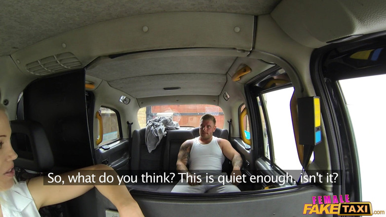Female Fake Taxi: Female Fake Taxi - Busty Tit Wank Makes Stud Cum Hard