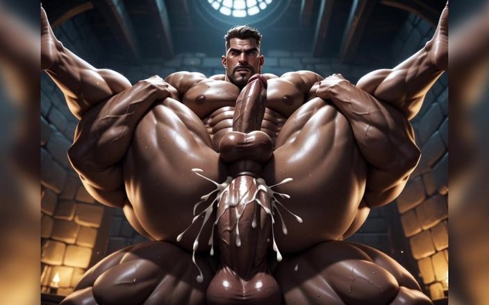 AI gay porn: Ai großer schwanz, Brocken ficken schwulen arsch
