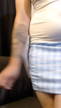 Mini kjol sexig retas blinkar