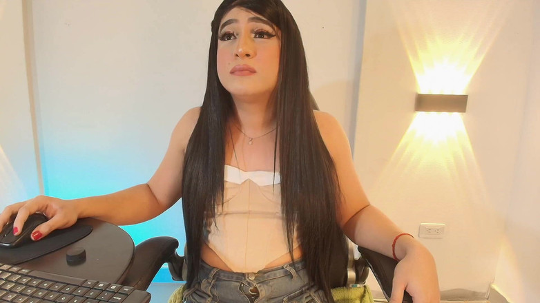 Aline Costa: Beautiful Trans with Doll Face