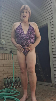 Мой Новый Фиолетовый Купальник Леопарда!