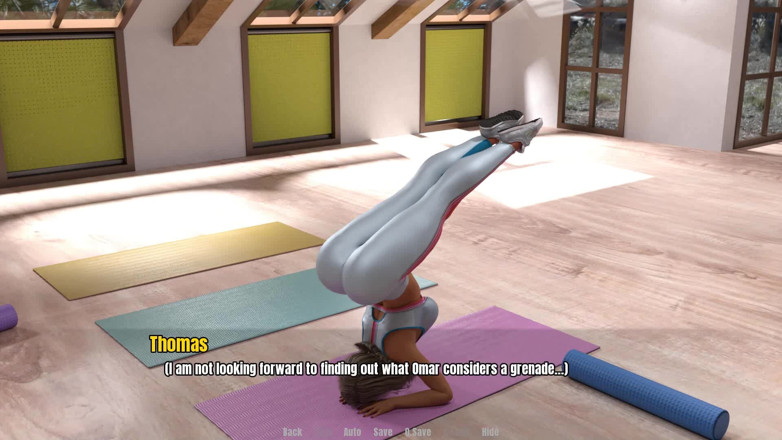 Dirty GamesXxX: Grandma's house: granny exercises in yoga pants ep.49