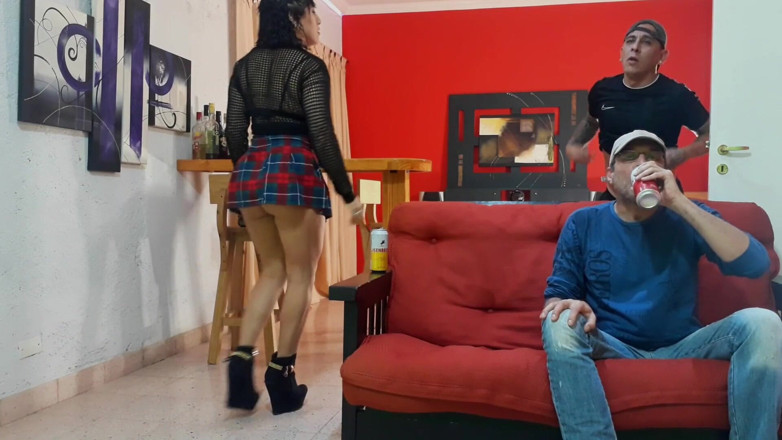 LadyRoma: My Husband Watches the Football Game While I Fuck with...
