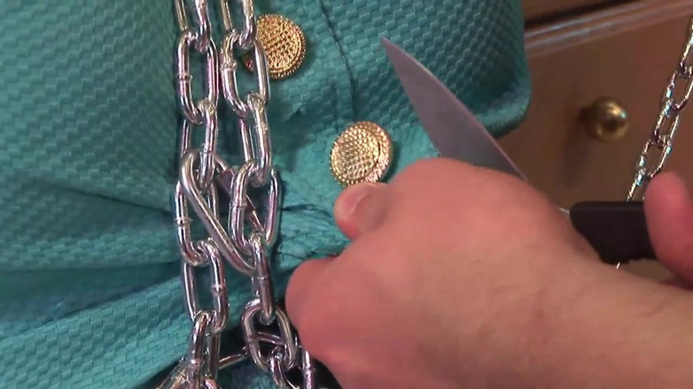 American Idol X: Big boobs in bondage fucking in the kitchen