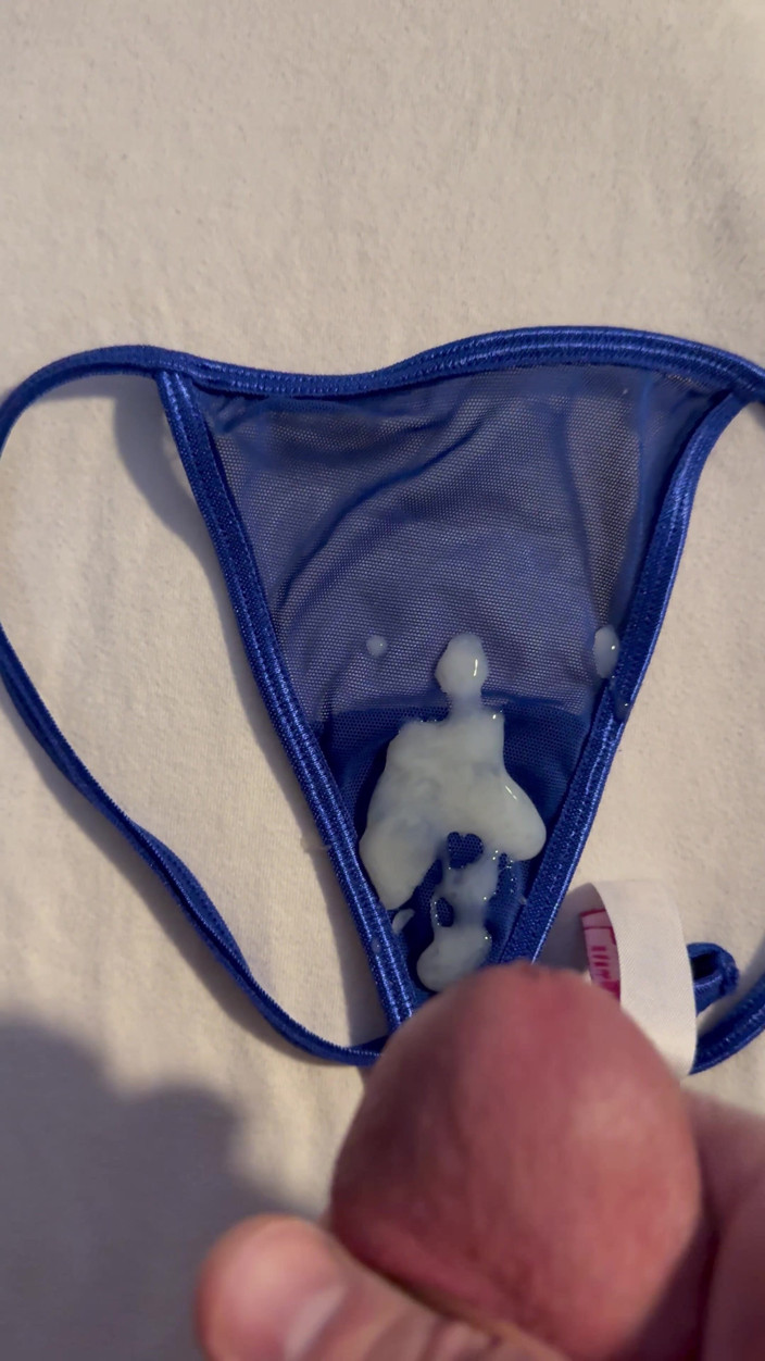 CumDaily: Cum on Wife’s Panties 21