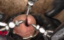 Close Up Extreme: Close up of the Application of a 3-way Urethral Stretcher. the...