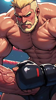 Ken Masters nackter fighter (ai)