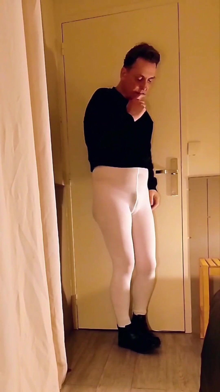Joy Stardust: Excitement and Anal Play in Open White Pantyhose
