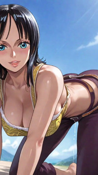 [ai Image] One Piece Robin Hen (skypiea) S