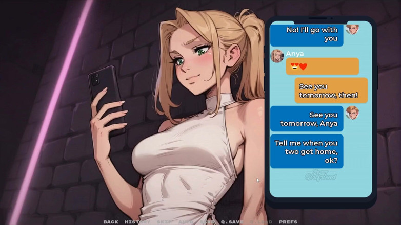 Cumming Gaming: Noua mea iubită Joc Hentai Tabu Ep.63 Cele două surori...