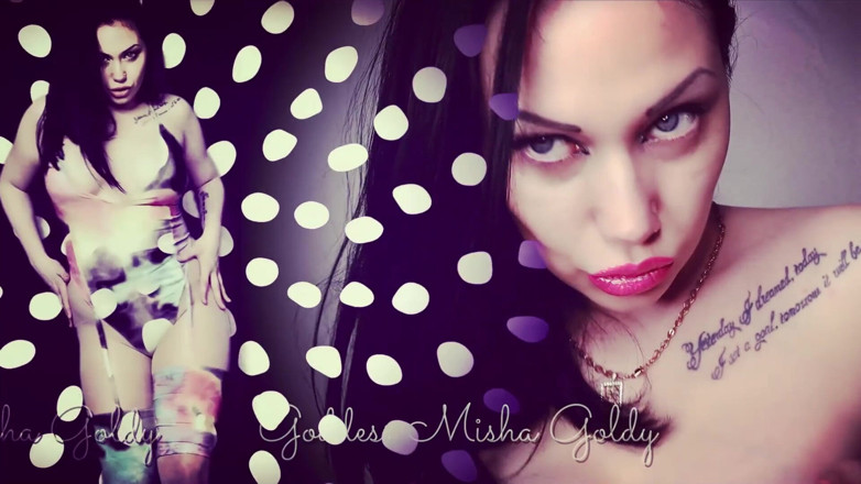 Goddess Misha Goldy: Блеск губ и чувственная похоть тела!