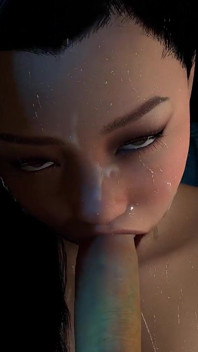 Busty Deepthroat Facefuck Gagging Sloppy Blowjob Hot Asian