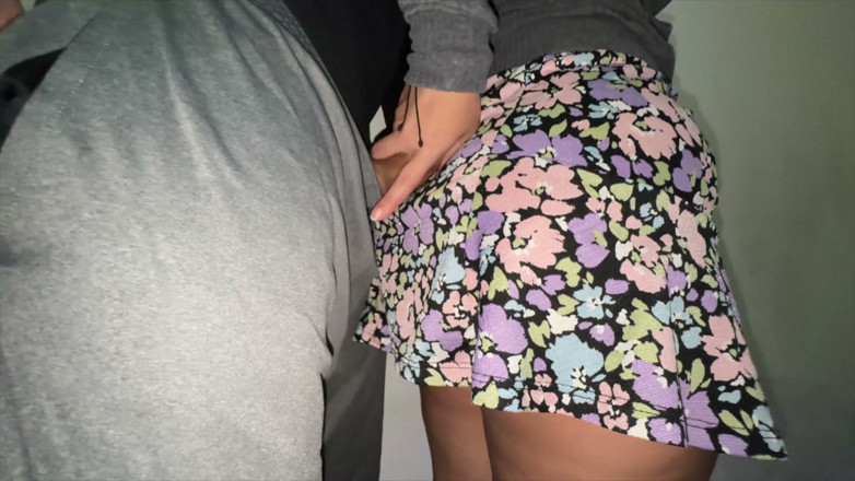 CoupleOfHotSins: Big-assed Woman Touches a Stranger's Erect Penis. Flash Dick!!