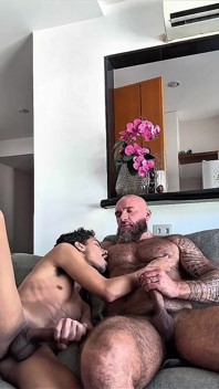 Feet, Big White Cock, Raw Sex and Size Differences with a Sexy Russian Bear