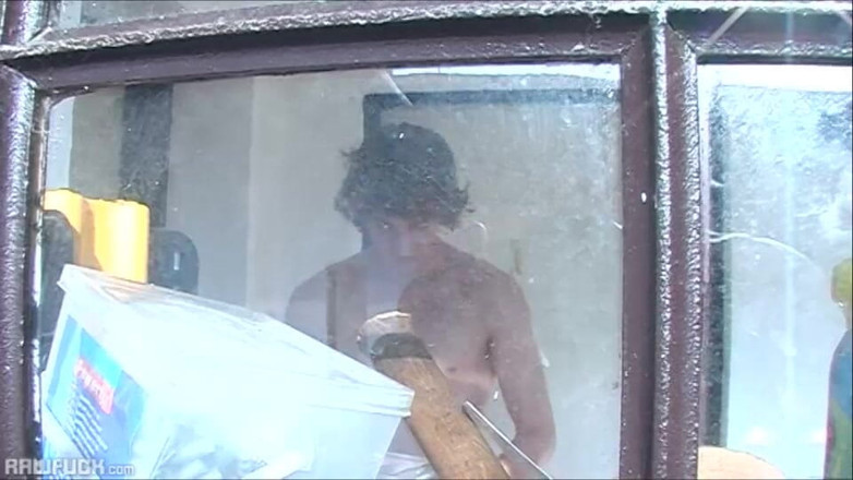 Raw Fuck: Preppy Blond Twink služby Scruffy Kamarád