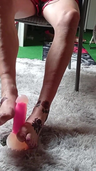 Footjob Con Il Dildo