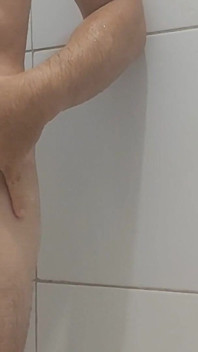Straight Young Man's Bath and Masturbation.