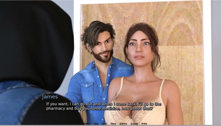XXX Games Bunk: Laura Lustful Secret - Gameplay - Roleplay - Landlady Gets Fingering in Front...