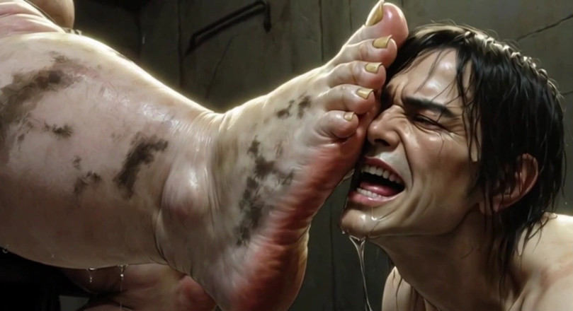 YOUR BEST FANTASY: Giantess Massive SSBBW Foot Worship - Male Slave Licking Her Big...