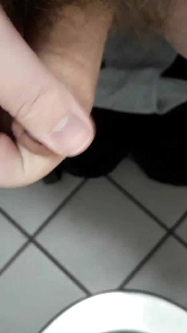 Thebavarianone: Joacă cu pula într-o toaletă publică