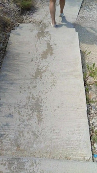 Wetting While Walking to the Beach Backstage
