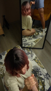 Blowjob berujung crot di muka