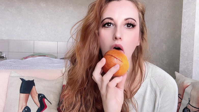 Holy_Red: Вкусный оранжевый отсос - игривые языковая уловка и сочная беспорядок!