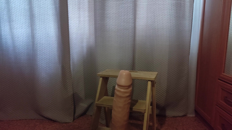 Lizaveta: I Can't Stop Cumming While Bouncing on a Giant Dildo
