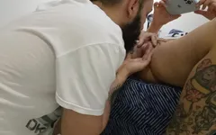 Stepbrother Tastes His Stepsister's Pussy for First Time!