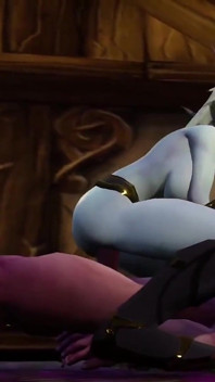 Man vastgebonden zodat ze hem kan berijden: Warcraft porno parodie