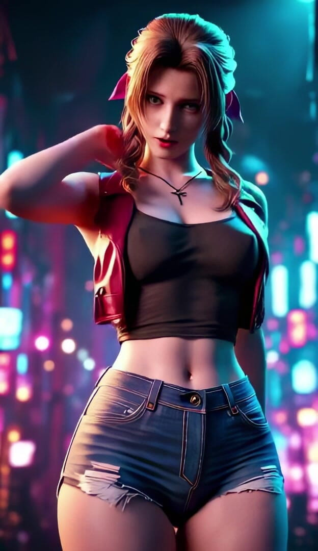 3D-Hentai Games: Веселый танец Aerith
