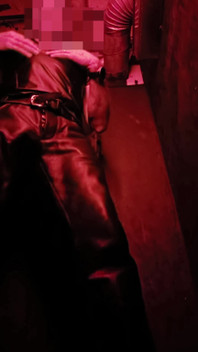 I Show You My Leather Bulge in the Corner of the Darkroom, and Then Pull Out My Hard Cock for You