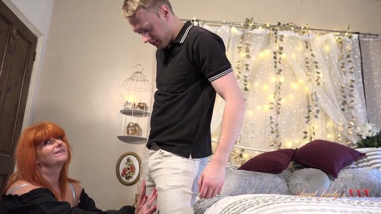 Aunt Judy's XXX: AuntJudysXXX - 56 years old busty British redhead Melanie fucks her step-nephew