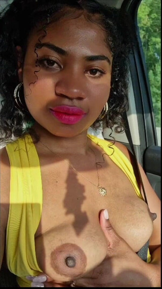 Belle: Malagasy Teen Boobs Naked in Car