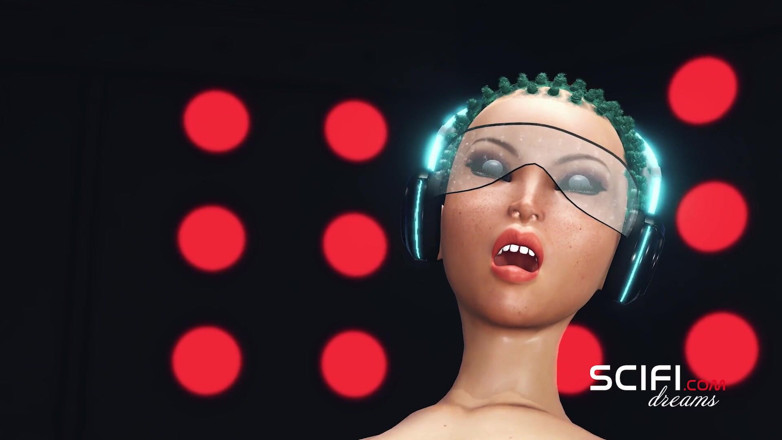 3dxpassion-transgender: 공상 과학 조명. 우주 정거장에서 발정난 흑인 소녀와 노는 3D 핫한 여성 안드로이드 쉬멜