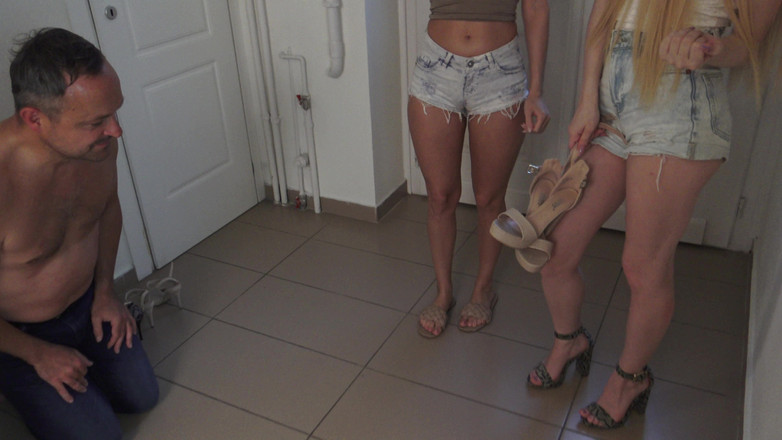 Femdom Austria: Shoe Shine Cleaning Slave!