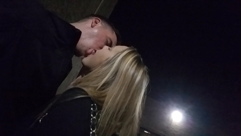 Mya Lane: Wife Fucked Behind Bar in Parking Lot and Drains Cock