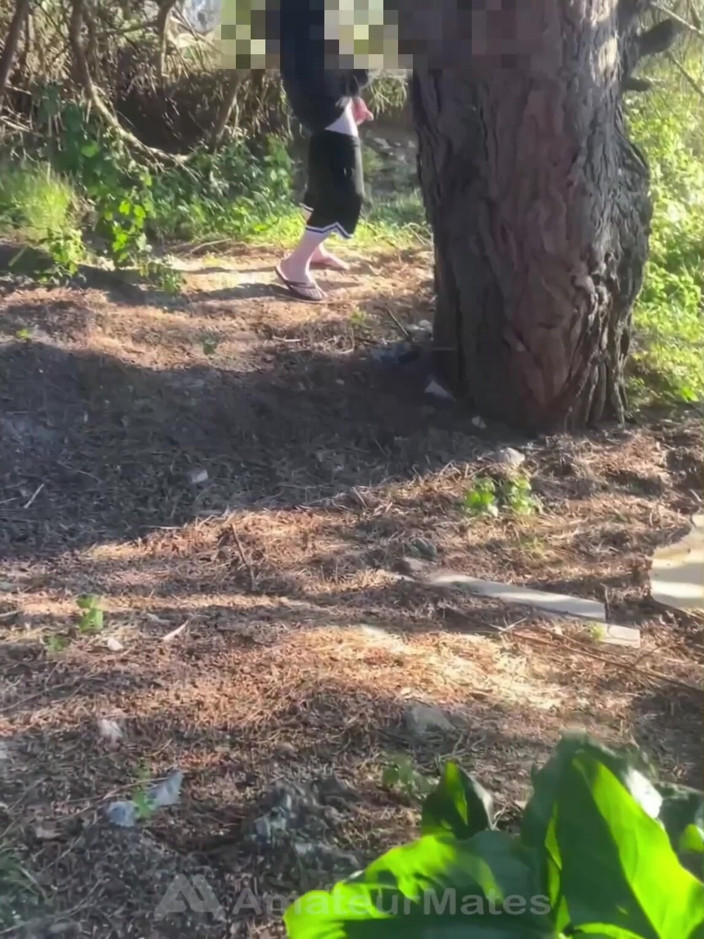 AmateurBoysPissing: A Redhead Boy Went for a Pee in the Woods...