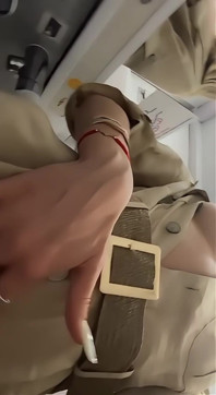Naughty in Airplane Toilet
