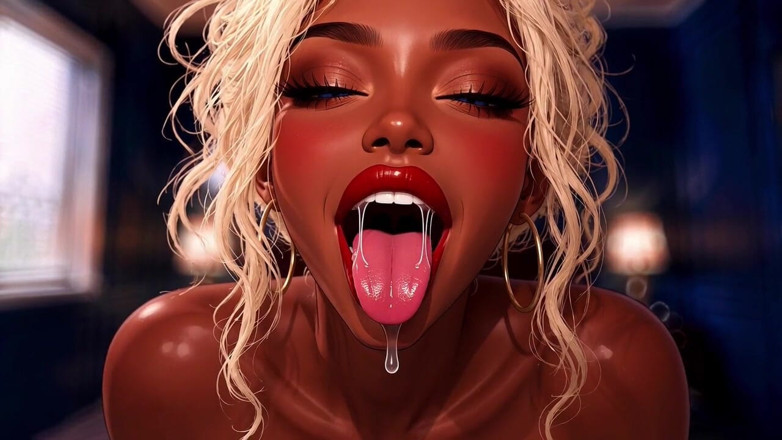 Hot girl dancing: Sexy Faces and Saliva