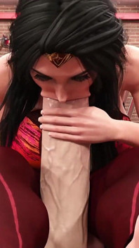 Wonderwoman montok menunggangi kontol besar setelah latihan cockham superheroes 70