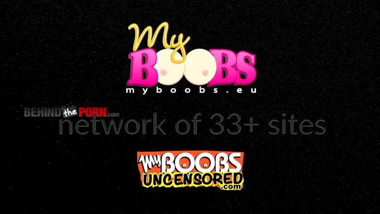 My Boobs: Rondborstige babe Domino in super hoge borsten
