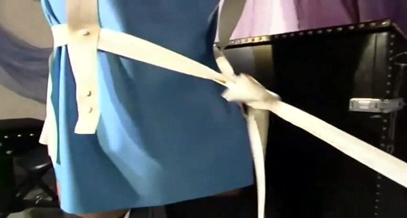 Fetish Desire: Brunette maid gets tied up