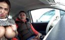 Mugur&#039;s World: Oszałamiająca brunetka Heidi Van napalona daje gorące lodzik w samochodzie