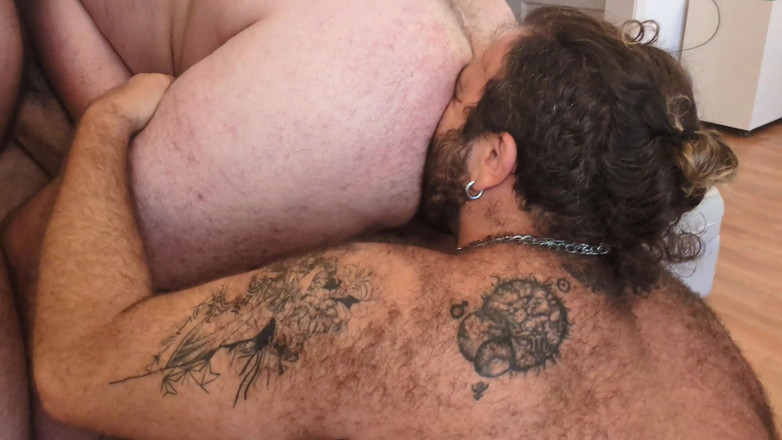 ScruffyStocky: Bareback-Orgie mit haarigen Bären, die ohne Pause ohne Pause Bareback...