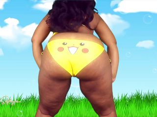 Miss Safiya: Twerking in my Pikachu bikini