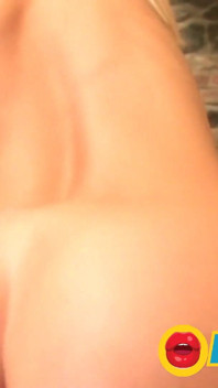Blonde with big tits using her sex toys