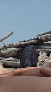 Dick Flash - I Pull Out My Cock in Front of a Teen Girl in the Outdoor Sauna and She Helps Me Cum - Risk of Getting Caught