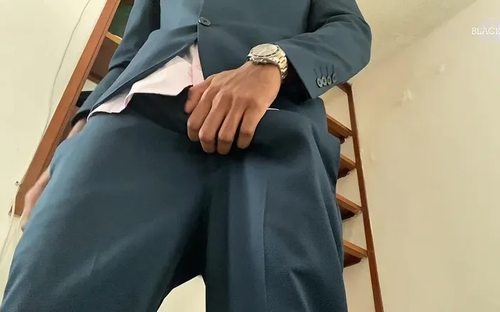 Black-2001: Watch Daddy Wear a Suit and Masturbate His Big Cock...