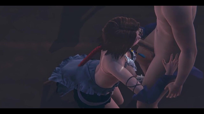HentaiTubes: Final Fantasy X-2 hentai - yuna masturbación con las tetas - japonés...